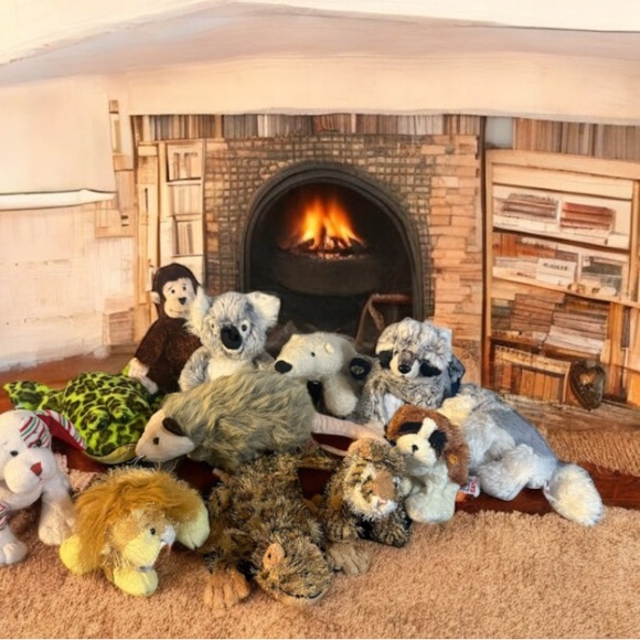 Lot Of 12 Ganz Webkinz Lil Kinz Plush Frog Koala Monkey Lion Peppermint Puppy - Picture 1 of 5